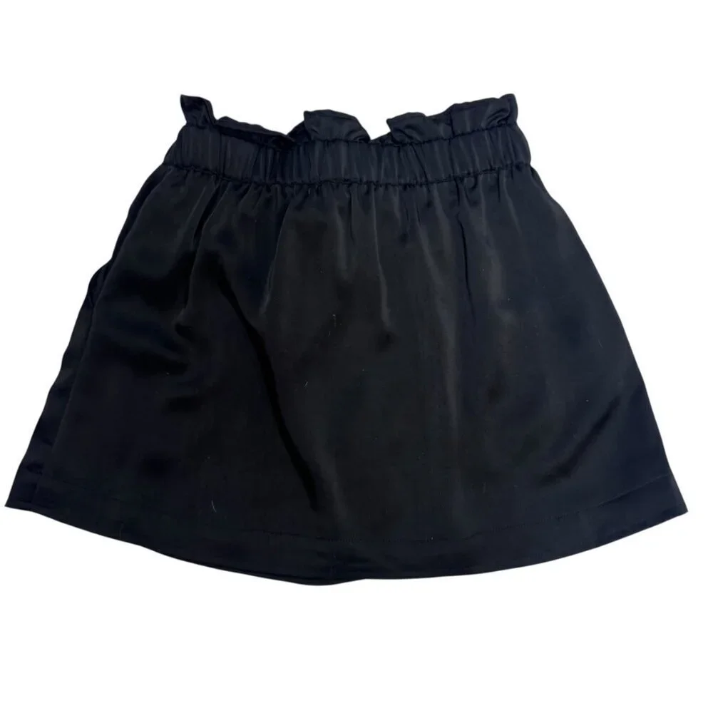 NWT Ramy Brook Carsie Patch Mini Skirt XS Black